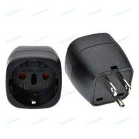 Adaptateur de prise européenne vers américaine, adaptateur UE vers US, convertisseur de voyage Europe vers USA pour prises EU Espagne France Type C/E/F vers l'Amérique