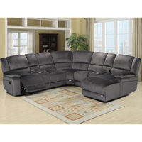 Ensemble de canapés sectionnels inclinables en tissu XUDAN XD-RC001, style moderne, pour salon