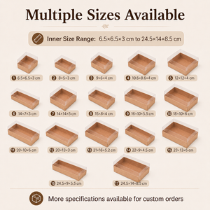 Scatola Regalo in Carta Kraft con Coperchio Trasparente, Riciclabile, Personalizzabile per Gioielli, Artigianato, <span class=keywords><strong>Biscotti</strong></span> e Piccoli Regali - Product Image 3