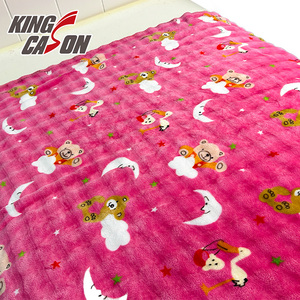 Kingcason affrettati ad acquistare tessuto in pile di flanella a bolle di colore Premium certificato OEKO-TEX a due lati per indumenti - Product Image 1