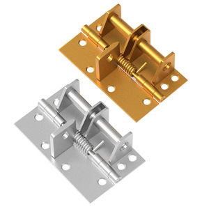 Charnière à ressort 4 pouces à fermeture amortie pour porte de placard, porte en bois, mobilier, design minimaliste 180 degrés, acier laminé à froid - Product Image 2