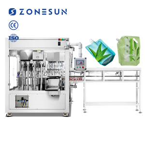 Máquina de Llenado y Tapado de Bolsas con Boquilla de 6 Cabezas, Bomba de Pistón Servo Rotativa Automática de Alta Velocidad ZONESUN ZS-AFC12M - Product Image 1