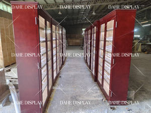 Vitrine en bois de cèdre espagnol Vitrine en verre pour magasin de fumée Armoire à cigares à double porte Meuble de <span class=keywords><strong>bar</strong></span> à cigares - Product Image 5