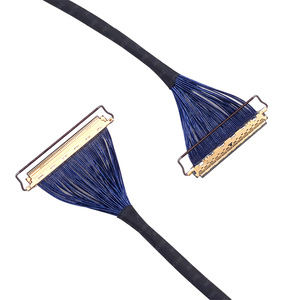Cable LVDS I-PEX 2766-0601 de 60 pines, plano, con conductor de cobre azul y revestimiento de PUR para pantalla. - Product Image 5