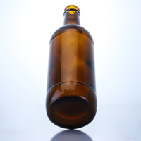 Bouteille de bière en verre ambré vide, prix d'usine en gros, pour brasseries commerciales, exportation mondiale