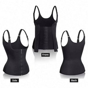 Women Breathable Eco-Friendly Shapewear <b>Underbust</b> Corset Body Shaper Waist Trainer Spandex/Nylon Vest Girdle Sport Workout Quick - Product Image 6