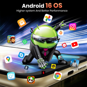 Smartphone 8+256 Go, écran 6,9 pouces, caméra arrière 16 MP, caméra frontale 8 MP, T615, 5000 mAh, Android 16, Fossibot S7 Pro - Product Image 5