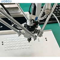 Robot collaboratif FOBOT FT-400 Delta avec PLC, machine d'alimentation flexible à grande vitesse pour pièces de 0,15 mm, 0,5 kg, 3000-4500 pièces/h, 3C