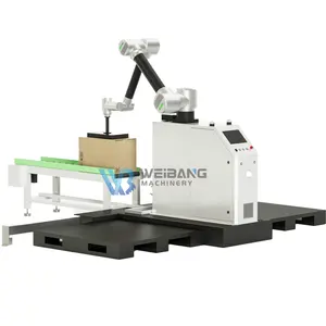 Low Footprint Robotic Palletizing Machine Carton Case Box Bag Automatic Robot Palletizer Machine