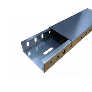 Cable tray manufacturer supplied Galvanized Steel GI steel trunking 200x100 wire Cable Trays accessories price