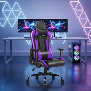 <span class=keywords><strong>Silla</strong></span> de Juego Ergonómica Directo de Fábrica para Sala de Juegos, <span class=keywords><strong>Silla</strong></span> de Computadora de Cuero PU con Altura Ajustable - Product Image 1