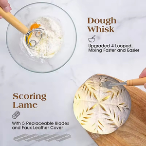 Superbaking Premium Bread Making Bakeware Set Round Sourdough Proofing Basket <b>Silicone</b> High Quality Tools Supplies - Product Image 4