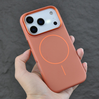 Casing Belakang iPhone 17 18 Pro dengan Bingkai Kamera Aluminium Alloy, Lapisan Karet Matte Transparan, Anti Benturan Magnetik
