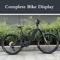 Cadre en carbone 29er pour vélo E-MTB à suspension complète Winowsports Compatible avec le cadre électrique mat brillant de Bafang M510 M600