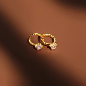 Pendientes de Aro de Acero Inoxidable 316L con Baño de Oro PVD, Joyería de Moda, Sostenibles y Resistentes - Product Image 3