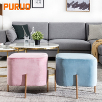 Banc ottoman minimaliste en tissu fait main, avec rangement doux et amovible, idéal pour appartement, chambre, salon, entrée, ou salle de séjour