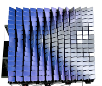 Écran interactif à panneaux rabattables LED 3D dynamiques personnalisables pour événements et décoration de scène