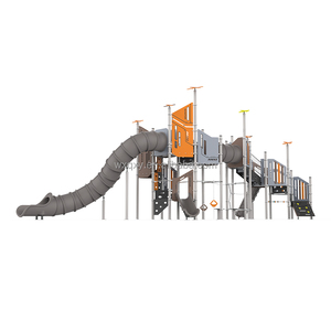 2025 thiết kế mới nhất ngoài trời nhiều chơi cấu trúc với ống nhựa Slide cho nhà vườn sử dụng cho trẻ em và người lớn - Product Image 2