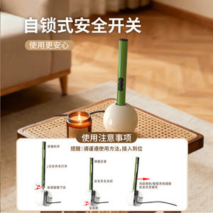 Encendedor Magnético Recargable Hongyu para Aromaterapia, con Mango Largo, Resistente al Viento, para Cocina, Estufa de Gas, Velas, Incienso, Carga USB - Product Image 2