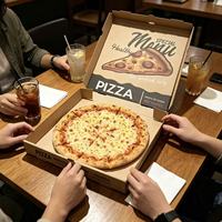 Fabricant de boîtes à pizza réutilisables en carton carré de 10 x 10 pouces, grand conteneur à pizza pour la livraison à emporter, boulangerie, restaurant, fête à la pizza