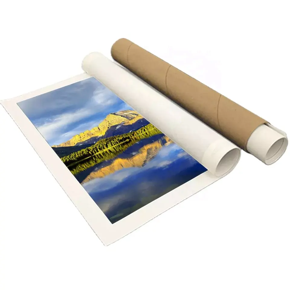 2022 도매 사용자 정의 전단지 인쇄 포스터 인쇄 튜브 벽 판지 종이 광고 인쇄