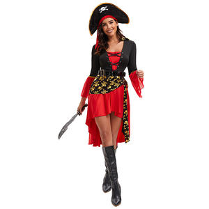 <span class=keywords><strong>Costume</strong></span> de <span class=keywords><strong>pirate</strong></span> <span class=keywords><strong>pour</strong></span> <span class=keywords><strong>femme</strong></span> - Robe de <span class=keywords><strong>pirate</strong></span> des Caraïbes <span class=keywords><strong>pour</strong></span> Halloween avec chapeau et ceinture, ensemble de cosplay - Product Image 3