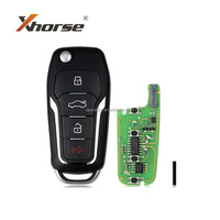 Clé télécommande Xhorse XEFO01EN Super pour Ford Style Flip 4 boutons avec puce Super intégrée