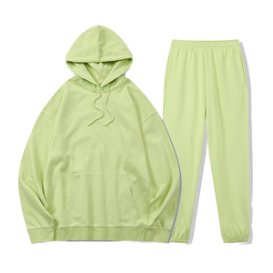 Ensemble de survêtement personnalisé pour homme, sweat-shirt et pantalon de survêtement surdimensionnés, streetwear, vêtements de sport unisexes, survêtement violet en coton molletonné - Product Image 6