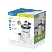Filtre à boules en fibre pour piscine hors sol Polysphere 58870, pompe 5678 L avec filtration cellulaire portable en PP