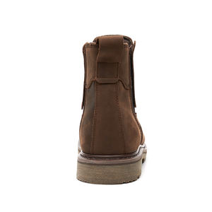 รองเท้าบูทตัวแทนจำหน่ายม้าบ้าปีหนึ่งของอุตสาหกรรมรองเท้าบูตสีน้ำตาล S501-N โรงงานจีนออกแบบได้ตามที่ต้องการ - Product Image 4