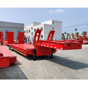 Nuevo Camión de Transporte de Maquinaria de Construcción de JOZOTG, Remolque de Transporte Largo, Semirremolque de Plataforma Baja de <span class=keywords><strong>2</strong></span>/<span class=keywords><strong>3</strong></span>/4 Ejes en Venta - Product Image 1