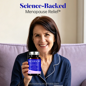 Capsules <span class=keywords><strong>de</strong></span> soutien personnalisées pour <span class=keywords><strong>la</strong></span> <span class=keywords><strong>ménopause</strong></span> avec Vitamine D3, Complexe B, Cohosh noir, Usine OEM, Capsules <span class=keywords><strong>de</strong></span> Chasteberry - Product Image 2
