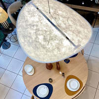 Lustre Bohème, Suspension en Corde de Chanvre, Lampe Suspendue en Rotin Tressé à la Main, Luminaire Rétro en Osier pour Îlot de Cuisine