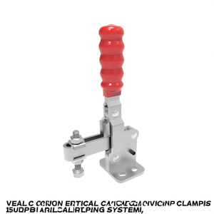 Vertical Locking <b>Clamp</b> Flat Base 150 Kg Load Capacity Clamping System - Product Image 2