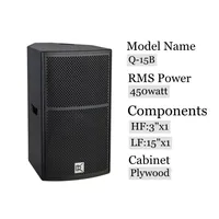 Enceintes professionnelles CVR 15 pouces, équipement audio pour fêtes, son complet