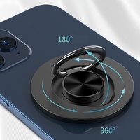 Support de téléphone portable rotatif à 360 degrés Leadingplus avec logo personnalisé, aimant N52 en alliage de zinc, pliable à 180 degrés