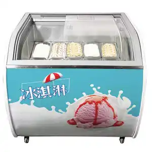 Réfrigérateur de supermarché réfrigérateur de supermarché réfrigérateurs d'affichage de supermarché et congélateur commercial profond de présentation de crème glacée