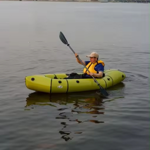 Fabrication professionnelle Frontier <span class=keywords><strong>pas</strong></span> <span class=keywords><strong>cher</strong></span> TPU Packraft Kayak gonflable Rafting Pack radeau bateau Packraft - Product Image 1