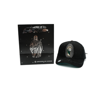 Gorras sin Estructura de Alta Calidad al por Mayor en Stock, 100% Calidad G5, Gorras de 5 Paneles con Visera de Gamuza y Estampado de Enlace, Gorra <span class=keywords><strong>Bigboss</strong></span> - Product Image 3