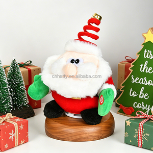 Wholesale Best-Selling Electric <b>Dancing</b> <b>Santa</b> Plush Cotton Toy Dynamic Spinning Music Doll Gift Decoration for Christmas - Product Image 2