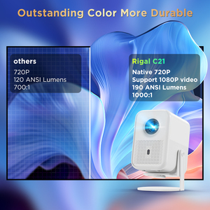 Bán Buôn C21 <span class=keywords><strong>Mini</strong></span> Video Xách Tay Đêm LED <span class=keywords><strong>Overhead</strong></span> Chiếu HD Với <span class=keywords><strong>Bluetooth</strong></span> Wifi Xách Tay HD <span class=keywords><strong>Mini</strong></span> Chiếu Cho Điện Thoại thông minh - Product Image 2