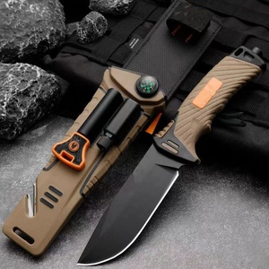 Cuchillo Táctico de Hoja Fija de Grado Industrial para Supervivencia al Aire Libre, Camping y Caza, Acero Inoxidable 420, Luz LED, Multiherramientas, OEM - Product Image 4