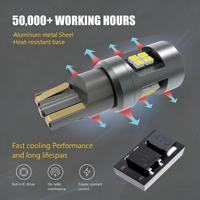 Ampoules LED RGB T10 12V pour intérieur de voiture, plafonnier, lecture de cartes, Canbus 2016 SMD 5W Blanc Jaune, Garantie 12 mois