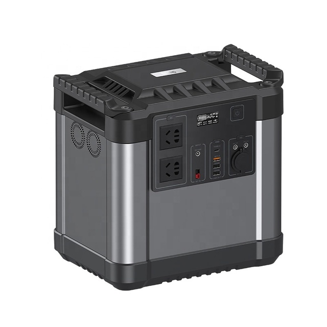 Solar Generator 2000W Lithium Battery Solar Portable Power Station for Camping Food Truck Explorer Phone