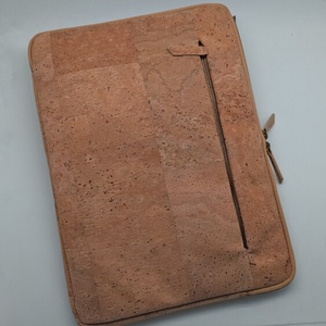 Sac pour ordinateur portable en cuir tanné végétal en liège naturel Boshiho - Product Image 4