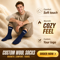 Calcetines Largos de Lana Extra Gruesos para Hombre, Estilo Otoño-Invierno, Forrados de Felpa, Absorbentes de Sudor, Cálidos