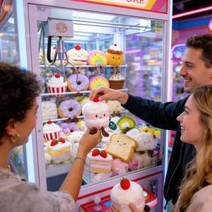 Jouets en peluche de la série Squeeze Dessert, best-sellers, donuts, gâteaux, fraises, cadeaux d'anniversaire pour machine à griffes - Product Image 5