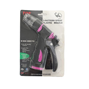 Portable Handheld Multi Gear Water Outlet Nozzle Rubber Coated Comfort <b>Grip</b> Cleaning Sprayer For Outdoor Indoor Use - Product Image 3