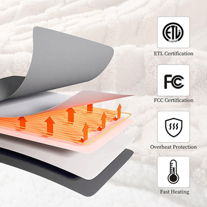 <span class=keywords><strong>Couverture</strong></span> chauffante électrique en velours cristal de vison, taille double, queen, king, personnalisable, <span class=keywords><strong>chaude</strong></span>, pour <span class=keywords><strong>lit</strong></span> - Product Image 3