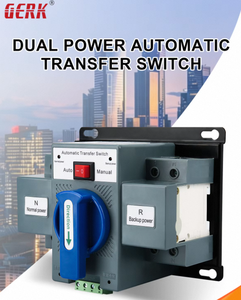 Interruptor de Transferencia Automática de Doble Potencia GERK Monofásico 2P 16A-125A CA 230V 50/60Hz con Certificación CCC CE, Sistema de Alimentación Ininterrumpida CB ATS - Product Image 1